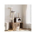 thumbnail image 1 of Ourlova Large Cat Tree With Litter Box Enclosure3 In 1 Cat Tower Hidden Pet Washroom Litter Box FurnitureWooden Multi Level Cat Condo Furniture With Sisal Scratching PostsSoft Plush Perch Hammock, 1 of 8