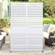 thumbnail image 1 of QinaQin Pantalla de privacidad metálica de 72 x 47 pulgadas para exterior, panel decorativo independiente para patio, balcón, jardín o césped, 1 of 6