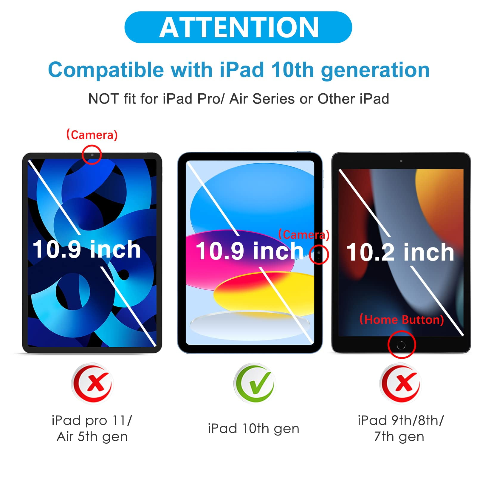 OMOTON 2 Pack Screen Protector for iPad 10th Gen with Alignment