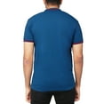 thumbnail image 2 of X RAY Jeans Mens Basic Short Sleeve Tipped Polo, Boss Blue/Red, 2XL, 2 of 3