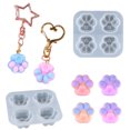 thumbnail image 3 of XISAOK for Cat Paws Keychain Epoxy Resin Silicone Mold with Hole Keyring Pendant Mold, 3 of 10