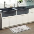 thumbnail image 5 of SoHome Cozy Living Home Sweet Home Buffalo Check Border Anti-Fatigue Kitchen Mat, Grey/Black, 20"x36", 5 of 7