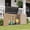 Brown 35 Cu.Ft/no shelves, variant on Outdoor Storage Shed, 35 Cu.Ft Vertical Storage Sheds Outdoor with Floor & Shelves, Outdoor Waterproof Storage Cabinet for Garage Storage, Pool Storage, Bike Shed, Garden Shed (White)