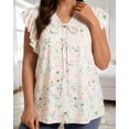 thumbnail image 2 of Oryer Plus Size Tank Tops for Women, V Neck Trendy Tunic Summer Shirts for Women Sleeveless Casual Womens Blouse 1X-5X, 2 of 6