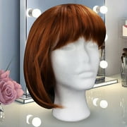 10.6-Inch Styrofoam Mannequin Head (1 Pack) - White Foam Wig Stand for Wigs, Hats, Masks, Hairpieces, Arts, Crafts, DIY Projects, Salon Display, and Travel Use-1 Pcs