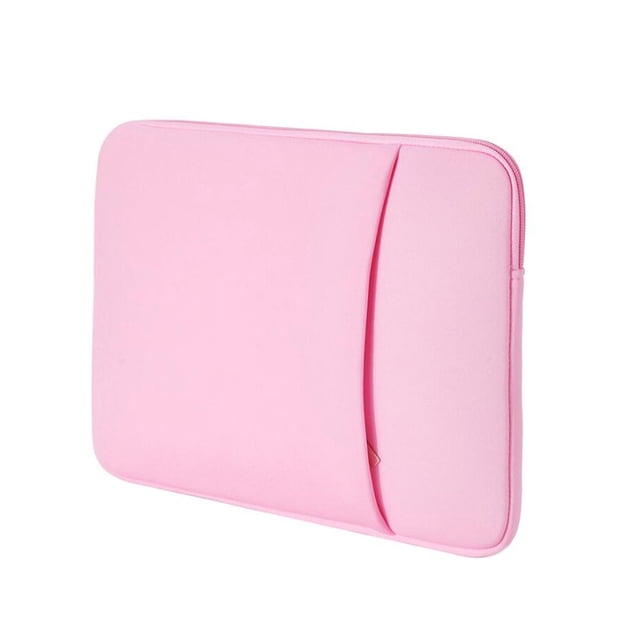 Bolsa portátil a prueba de golpes para ordenador portátil, funda de transporte con cremallera de ocio, organizador multifunción para teléfono Juegos de teclado y mouse para computadora rosa
