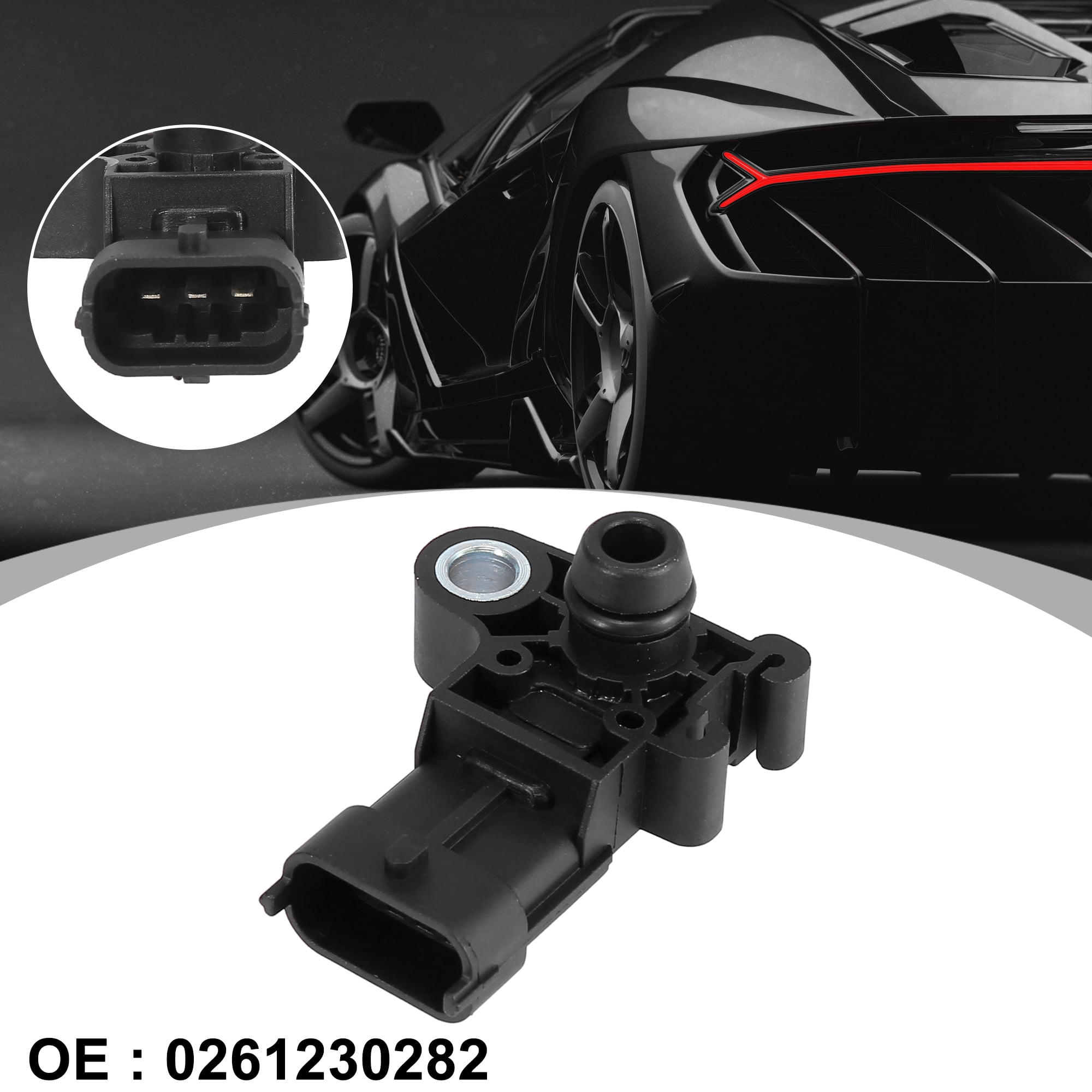 TRQ MAP Sensor - Replacement Compatible With Chevy, GMC, Chrysler, Dodge, Jeep, Isuzu, Pontiac, Saturn (Multiple Models)