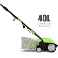 thumbnail image 6 of Costway 13” 12A Corded Electric Self-Propelled Walk-Behind Lawn Dethatcher, 40L Collection Bag, 6 of 12