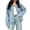 Dark Blue, variant on Edvintorg Denim Jacket for Women Fall Winter Fashion Loose Casual Jean Jackets with Pocket Button Down Women's Clothes Black L
