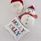 thumbnail image 2 of Merry & Bright de Levtex Home - Holly Jolly - Almohada decorativa acolchada (33 x 35 cm) - Papá Noel - Reversible - Algodón/poliéster, 2 of 5