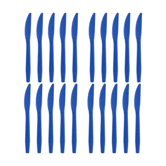 Fiudx Articulados de Fiestas, Vajilla Festiva Azul, Platos, Vasos, Tenedores y Cucharas Resistentes, Colores Decorativos y Brillantes de El Día Del Padre, Ideales de Cumpleaños y Aniversarios, Temáti