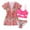 Z-Pink86, variant on LIIPEE Girls Swimwear 3 Piece Sleeveless Spaghetti Strap Bikini Tropical Printed Cover Up Set Swimsuit Girl Classic Beach Pool Summer Outings Bathing Suit,Pink,5-6 Years