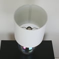thumbnail image 5 of Mainstays Iridescent Glass Lamp with White Shade, 16"H, 5 of 6