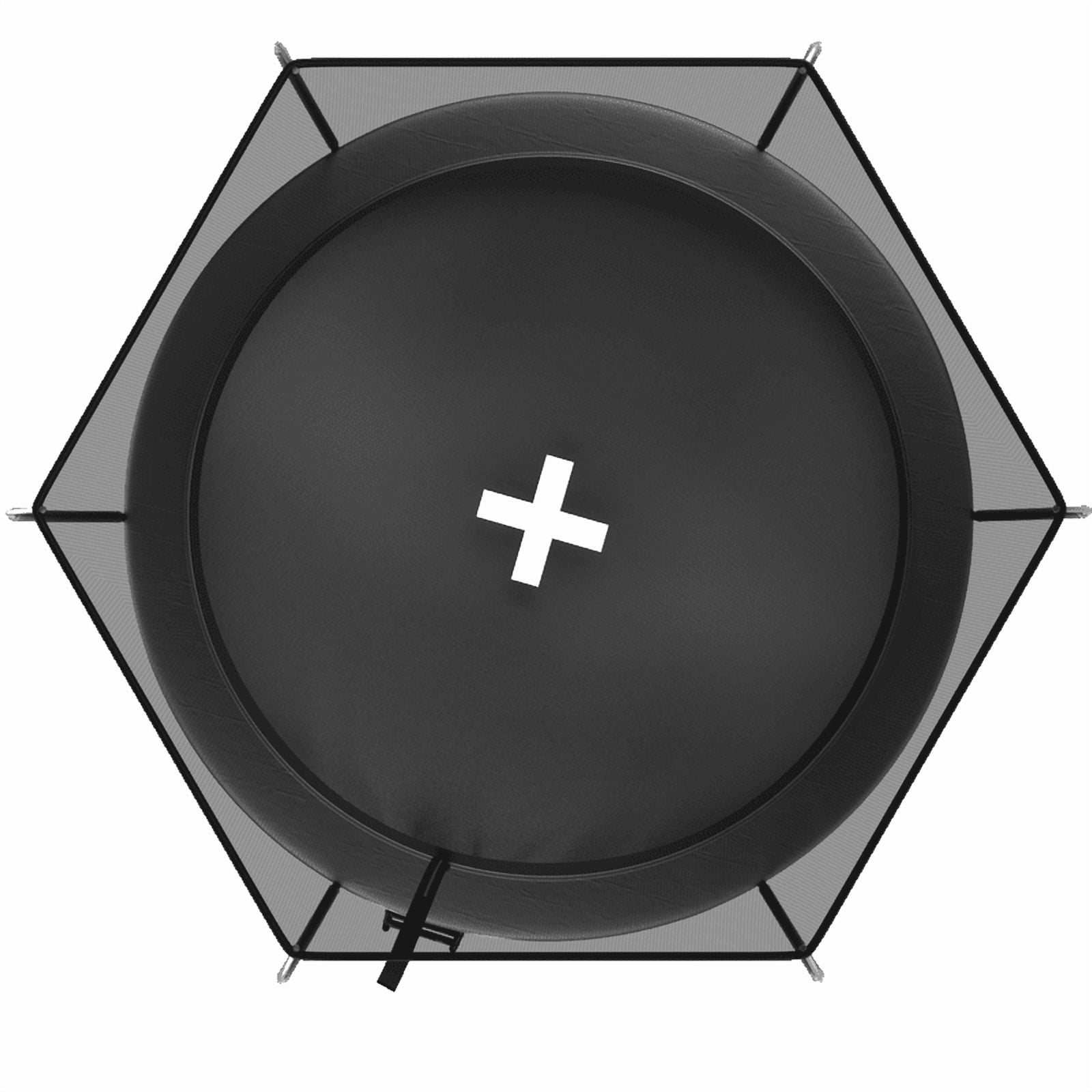 14FT Trampoline for Kids & Adults, Outdoor Recreational Trampoline with Enclosed Safety Net, Ladder & Shoe Bag, Bungee Spring Trampoline for Backyard, Heavy-Duty Galvanized Steel Frame Black