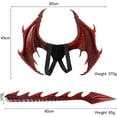 thumbnail image 5 of Halloween Carnival Niños Niños Halloween Carnival Cosplay Disfraz Demon Dragon Wings Adultos Niños Cosplay Dragon Wings (Rojo M) JAMW Sencillez, 5 of 5