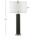 thumbnail image 6 of SAFAVIEH Ollie 31.5 in. H Faux Column Table Lamp, Grey Faux Snakeskin, Set of 2, 6 of 6