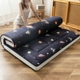 thumbnail image 4 of MAXYOYO 6" Extra Thick Japanese Floor Mattress Futon Mattress, Foldable Mattress Tatami Pad Floor Mattress for Adults Floor Bed Roll Up Mattress Guest Mattress Camping Mattress,Navy space,Full, 4 of 7