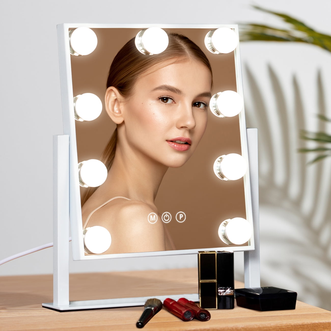 Fenair Bluetooth Hollywood Vanity Mirror with Lights Makeup Mirror 360