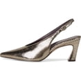 thumbnail image 2 of 27 EDIT Naturalizer Women's Elaine Slingback Pointed Toe Pump Pewter Snake Print 8M, 2 of 5