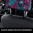 thumbnail image 6 of Headrest Covers for Cars Accessories Interior for Women Men 2Pcs - Blue Carnations Flowers Head Rest Cover for Car Decorations, Car Headrest Cover for Car Decor Interior, 6 of 8