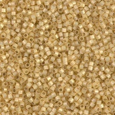 Miyuki Delica Seed Beads DB2186 11/0 Duracoat Silver Lined Vinho Verde Semi-Frosted 7.2 Grams