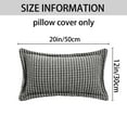 thumbnail image 6 of REGALWOVEN Set of 2 Throw Pillow Covers Houndstooth Decorative Cushion Cover Black 20" x 12", 6 of 6
