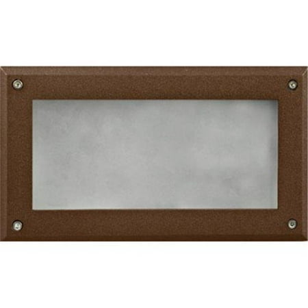 

40 watt T10 Recessed Open Face Brick Step & Wall Light Bronze - 120V