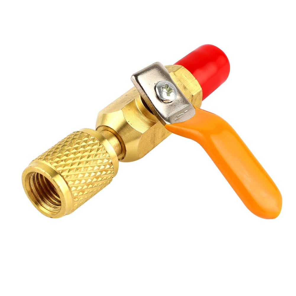 Purge Valve 3-Pack HVAC Low Loss Fittings With Ball Valves – For R134A R410A R22 Refrigerant Charging Refrigerant Hose - View #5