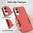 thumbnail image 5 of for Samsung Galaxy S25 Edge Heavy Duty Case,Stylish 2 in 1 Military Grade Armor PC+TPU Silicone Hybrid Rugged Shockproof Glossy Grip Edge Protective Anti-Scratch Back Phone Cover,Red, 5 of 6