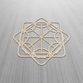 thumbnail image 2 of Mandala Wooden Wall Art, Abstract Geometric Detailed Symmetric Art, Birch Wood Plywood Rustic Wall Art Accent for Hallway Bedroom Living Room Cafes and Offices, 11.4" X 11.4" X 0.1", by Ambesonne, 2 of 5