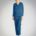 thumbnail image 2 of Hanen Women and Man Medical Uniform Scrubs Set With Pocket- Long Sleeve Scrubs with Top and Pants, 2 of 8