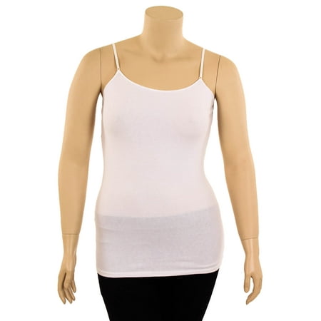 - Women's Plus Size Cotton Cami Tank Top