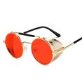 thumbnail image 2 of Gafas de sol Steampunk clásicas retro con marco de metal, gafas de sol con tapa personalizadas de moda redonda transfronteriza europea y americana, 2 of 6