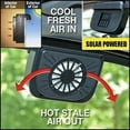 thumbnail image 6 of LHNFT Solar Powered Car Fan Vehicle Exhaust Fan Solar Powered Fan Car Window Fan Automobile Cool Fan Cooler Ventilation System Radiator for Car, 6 of 6