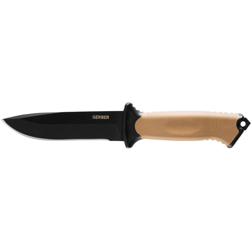 Gerber Gear Prodigy Fixed Blade Knife with MOLLE Sheath, Coyote Brown