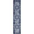 thumbnail image 1 of Unique Loom Richmond Medallion Border Rug  2' 7 x 12' Runner Navy Blue/Ivory, 1 of 1