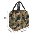 thumbnail image 2 of Naloa Camouflage Rabbit Print Lunch Box for Women Men,Insulated Lunch Bag,Lunchbox,Thermal Leakproof Cooler,Reusable Lunch Tote Bag for Work School Travel Picnic, 2 of 7