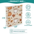 thumbnail image 3 of FORMRS 3 Ring Binder with Pockets 1.5" D-Rings Clip Board 200 Sheets Capacity, Fall Mug Pattern, 3 of 8