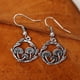 thumbnail image 2 of Elegantes aretes de plata con gancho para la oreja para mujer Regalo de joyería de cumpleaños, 1 par JAMW Sencillez, 2 of 5