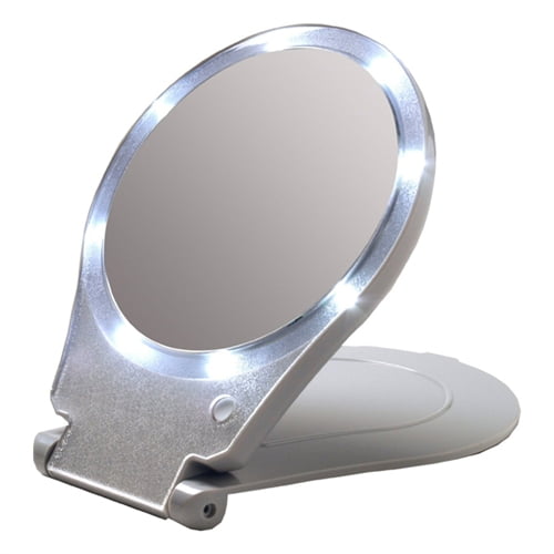 floxite 10x lighted travel mirror