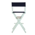 thumbnail image 3 of Casual Home Director'S Chair White Frame/Navy Canvas 30"" - Bar Height, 3 of 5