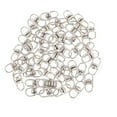 thumbnail image 1 of 50 piezas de conectores de llavero de doble bucle giratorio de aleación, accesorios de joyería 12mm, 1 of 9