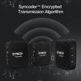 thumbnail image 4 of Kit de Micrófono Inalámbrico SYNCO G1(A2) con 1 Receptor y 2 Transmisores, Alcance de 50m, Batería Recargable, Compatible con Cámaras y Teléfonos, Negro - Ideal para Grabaciones Claras en Entornos, 4 of 6