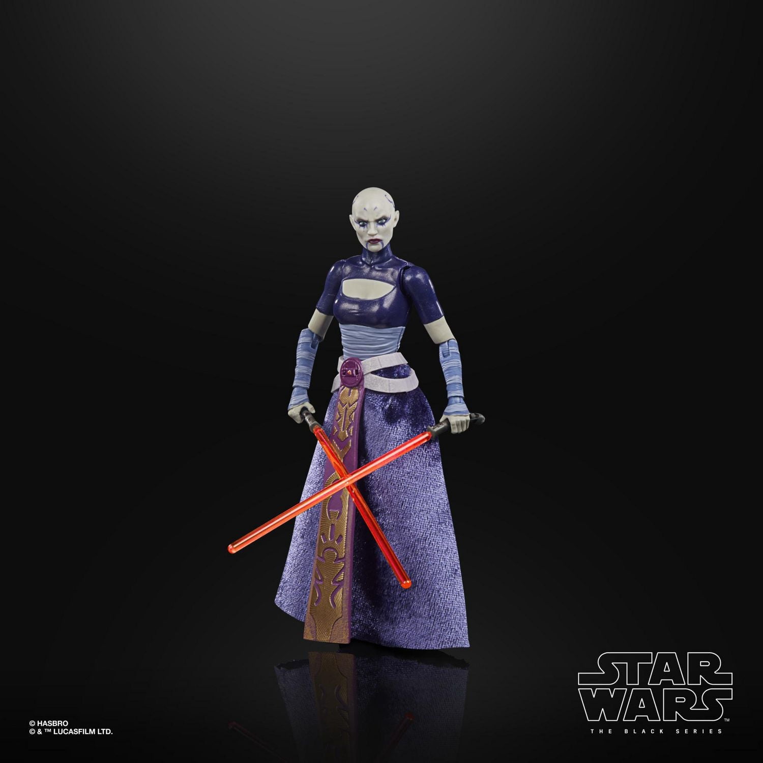 Star Wars The Black Series Asajj Ventress Toy 6-Inch Scale Star Wars: The Clone Wars Collectible Action Figure, Toys For Kids Ages 4 and Up