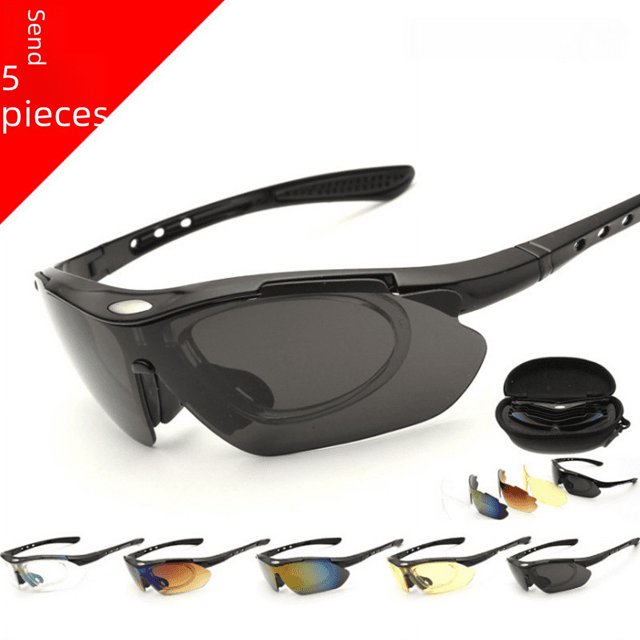 Las gafas para deportes al aire libre se pueden equipar con gafas de sol para miopía, 5 juegos de gafas de sol