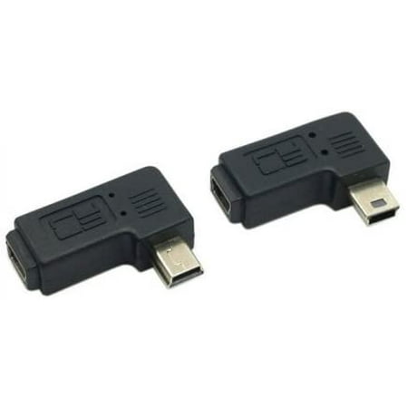 chenyang CY, 2 adattatori con angolo di 90gradi, uno a destra e uno sinistra, per micro USB 5pin, da maschio a femmina