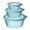 Blue (3-Piece Round Set), variant on 3 Piece Food Storage Container Set with Lids, Round Kitchen Bowls for Meal Prep, Leftovers, Fruit, Salad and Snacks, Reusable Nesting Food Containers, Pink