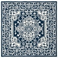 thumbnail image 6 of SAFAVIEH Micro-Loop Hailey Medallion Area Rug, Navy/Ivory, 8' x 10', 6 of 9