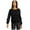 black, variant on INC Womens Pink Cotton Blend Embellished Sleeves Sweatshirt M