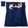 thumbnail image 1 of Saco de dormir de viaje ultraligero sucio Tejido de poliéster, azul claro de luna 180 cm, 1 of 5